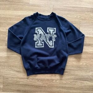 vintage 80s united states navy raglan fit crewneck sweatshirt